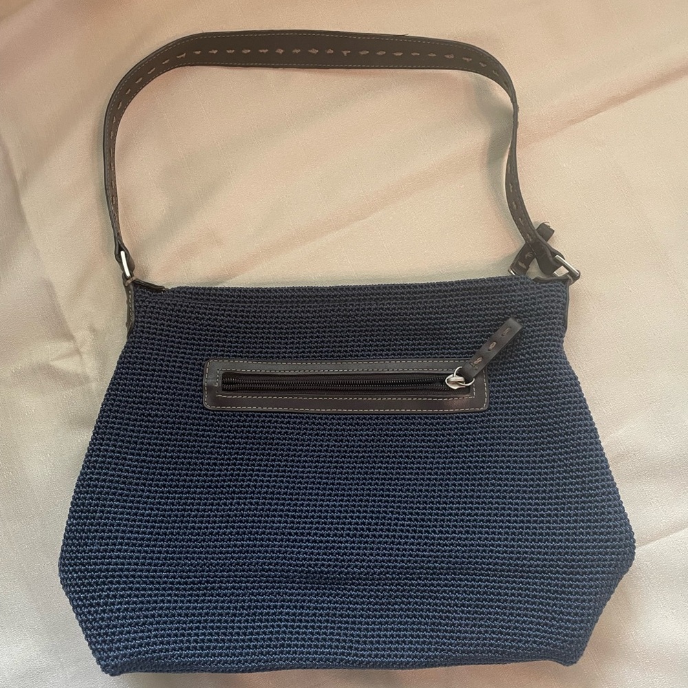 The Sak Blue Shoulder Bag with Textured Design